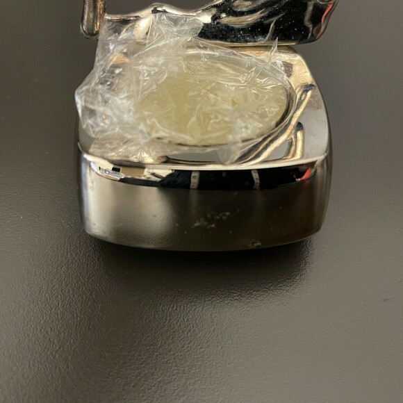 Harvey Lewis Designs Regent Square 6" Silver Plated Votive Candle Holder Deer - Picture 4 of 12